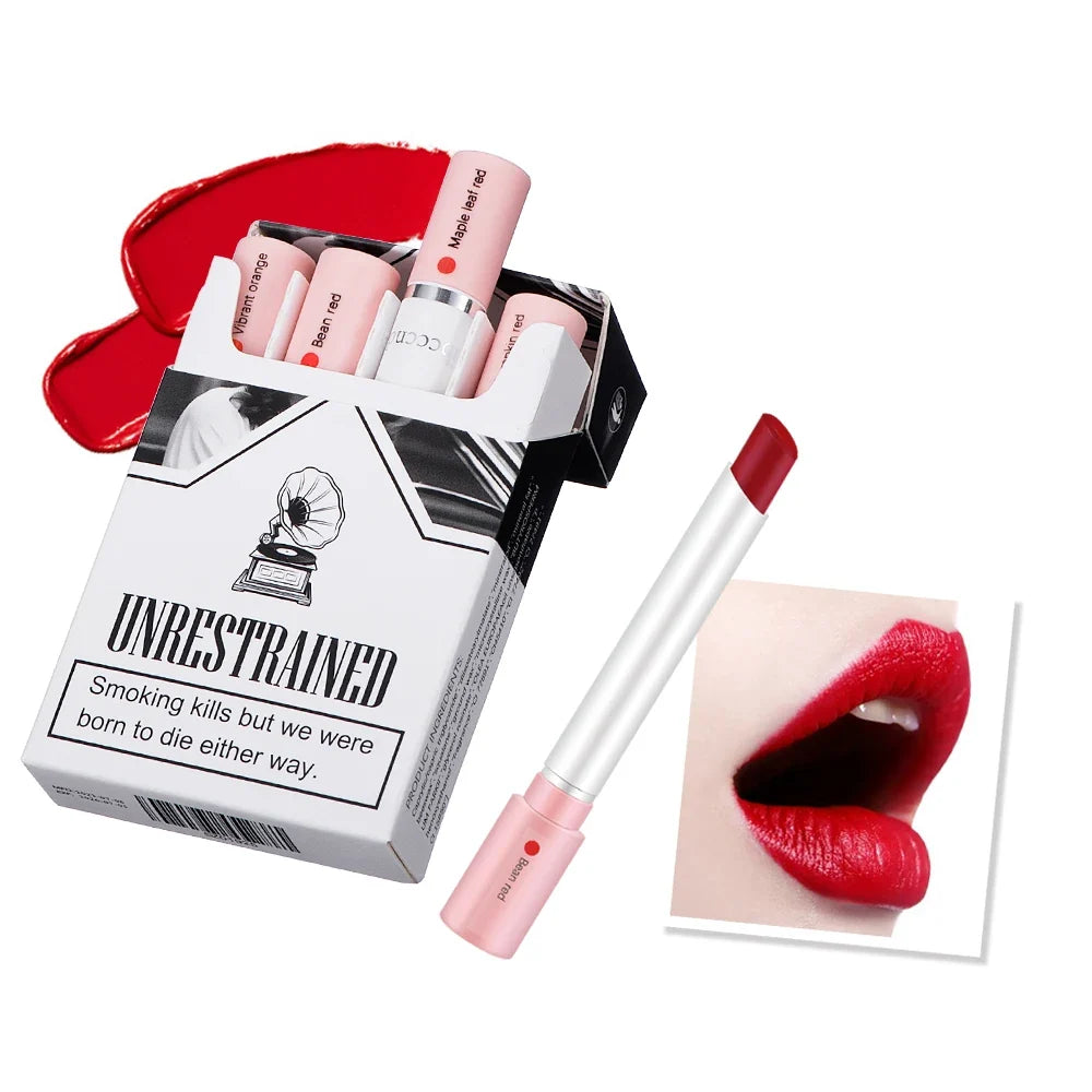 ibcccndc 4-Piece Matte Velvet Lipstick Set – Long-Lasting Lip Tint