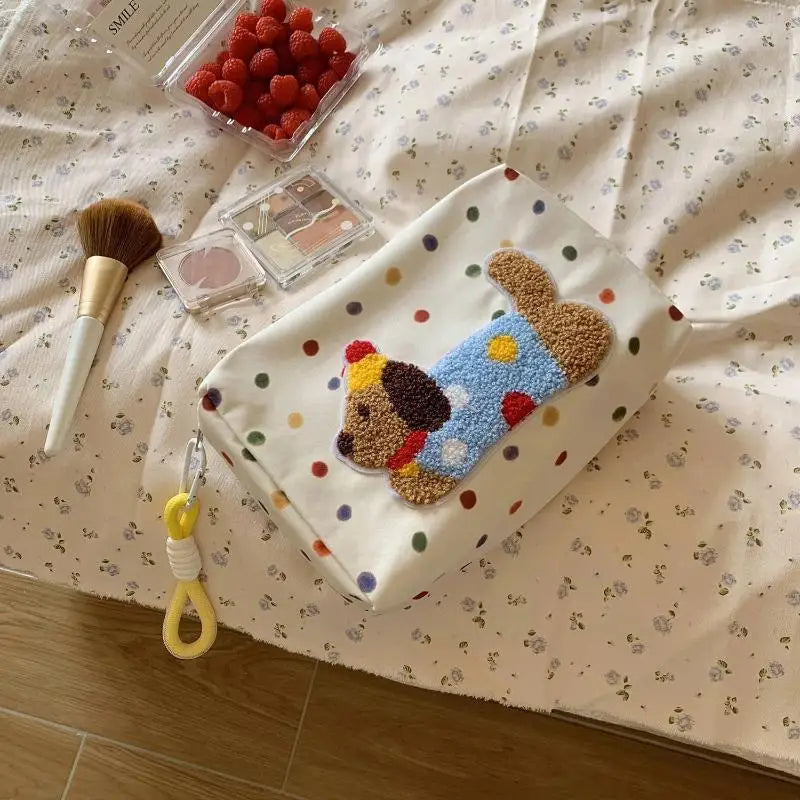 Spotted Dog Pattern Women's Daily Organizer Storage Bag
