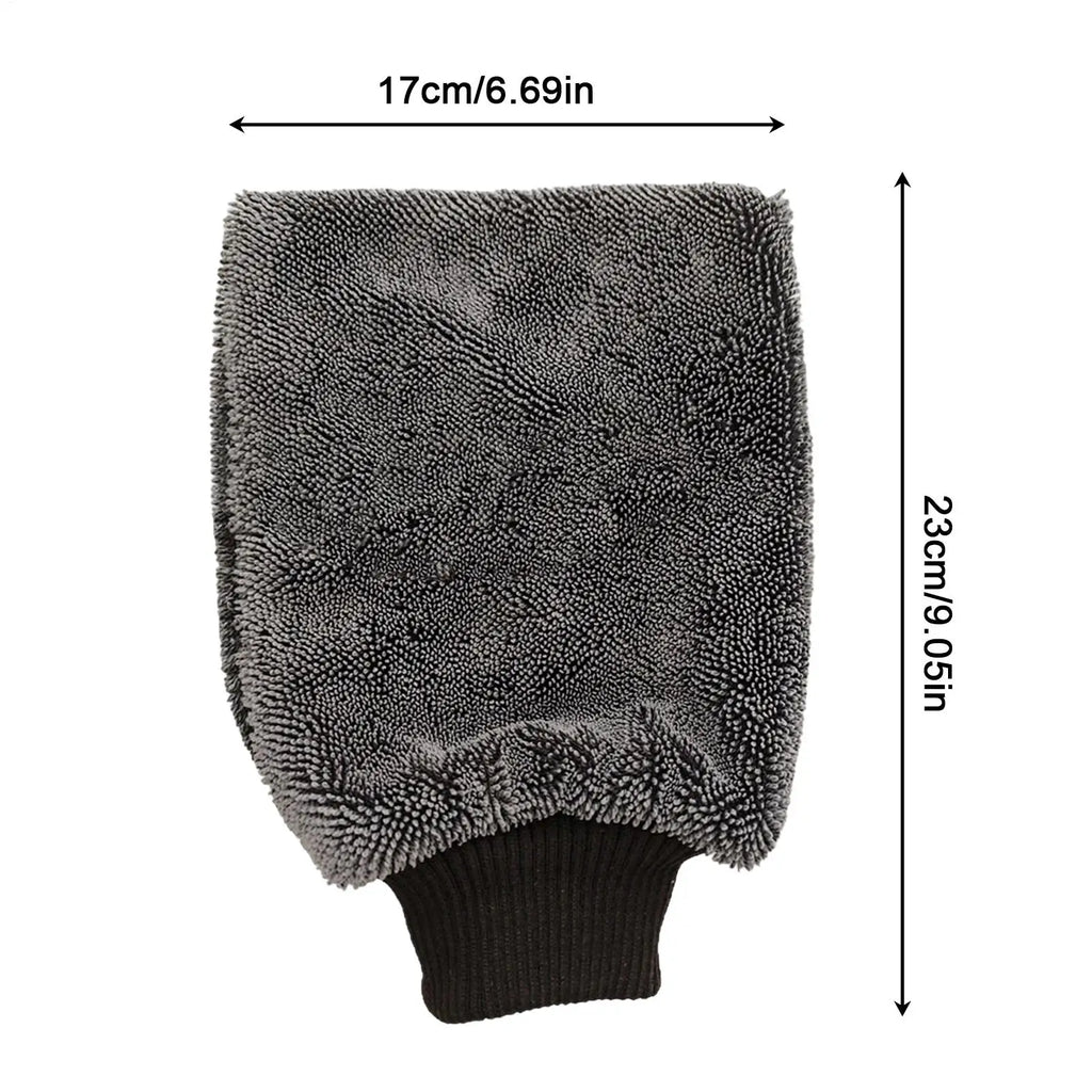 Microfiber Car Wash Mitt – Absorbent Glove for Auto, SUV & RV