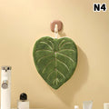 Leaf-Shape Double-Layer Hand Towel | Fast-Dry Coral Fleece