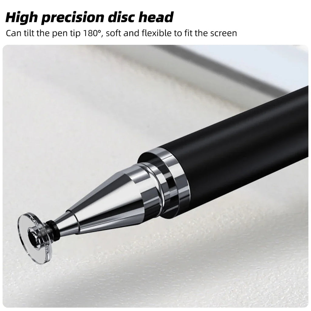 2-in-1 Universal Stylus Pen for Tablets, Phones & Touch Screens