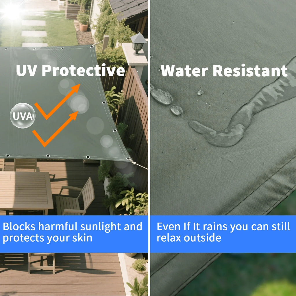 Waterproof Sun Shade Cloth with Grommets | Pergola Canopy Tarp
