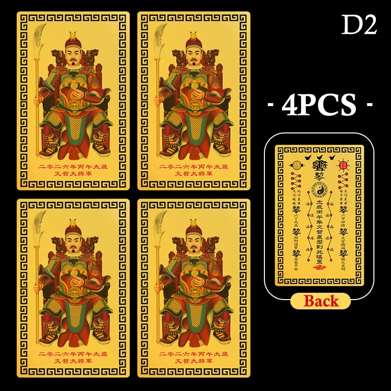 2026 Amulet Horse Year Tai Sui Feng Shui Card Exorcism Protection