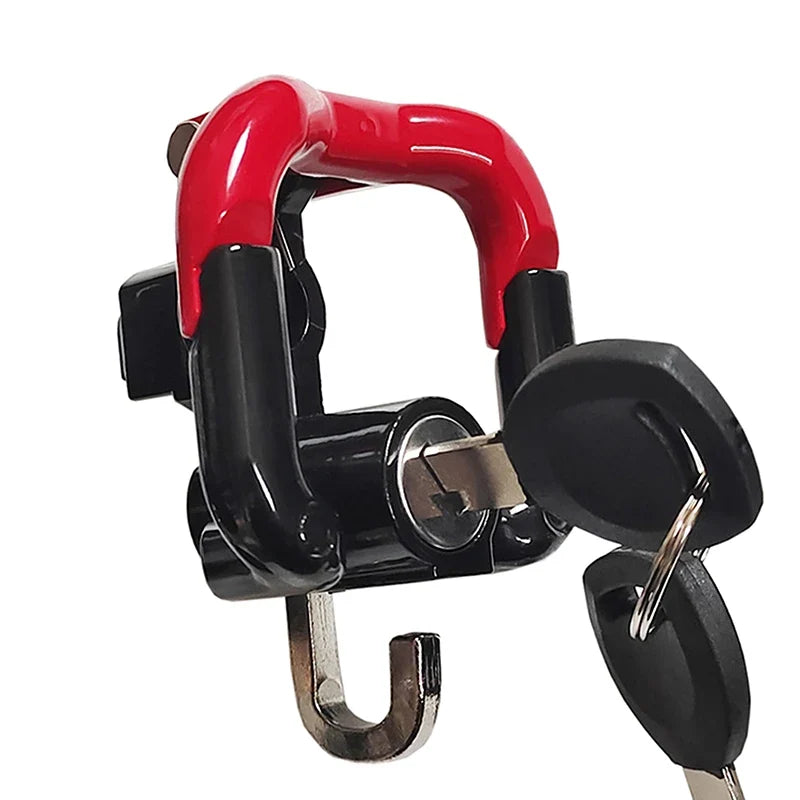 Anti-Theft Motorcycle & Bicycle Helmet Lock with 2 Keys