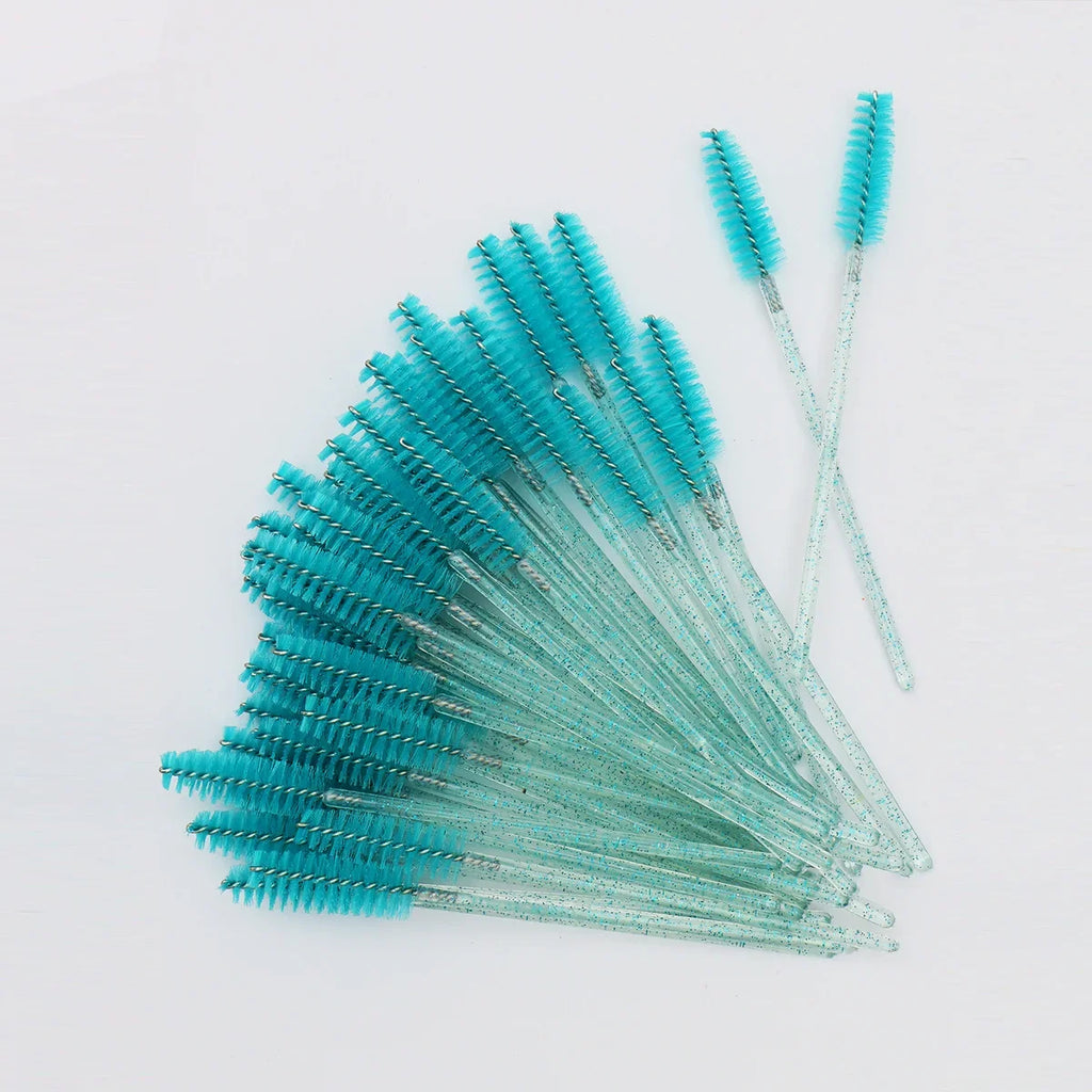 50-Pack Disposable Mascara Wands & Eyelash Extension Brush Combs