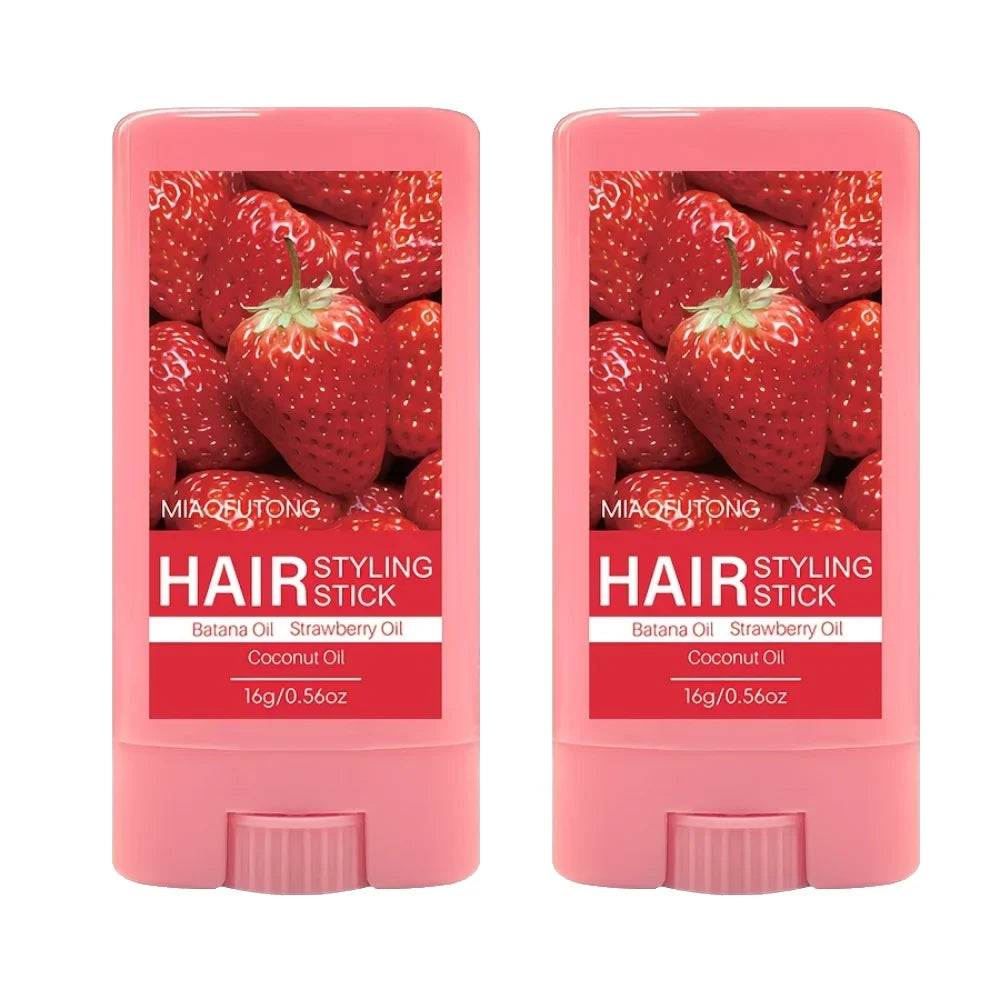 Strawberry Hair Wax Stick – Frizz Control & Long-Lasting Style