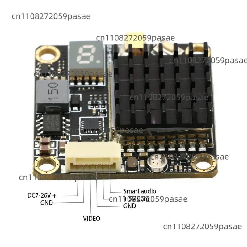 5.8GHz 2W Long Range FPV VTX Transmitter for RC Drones