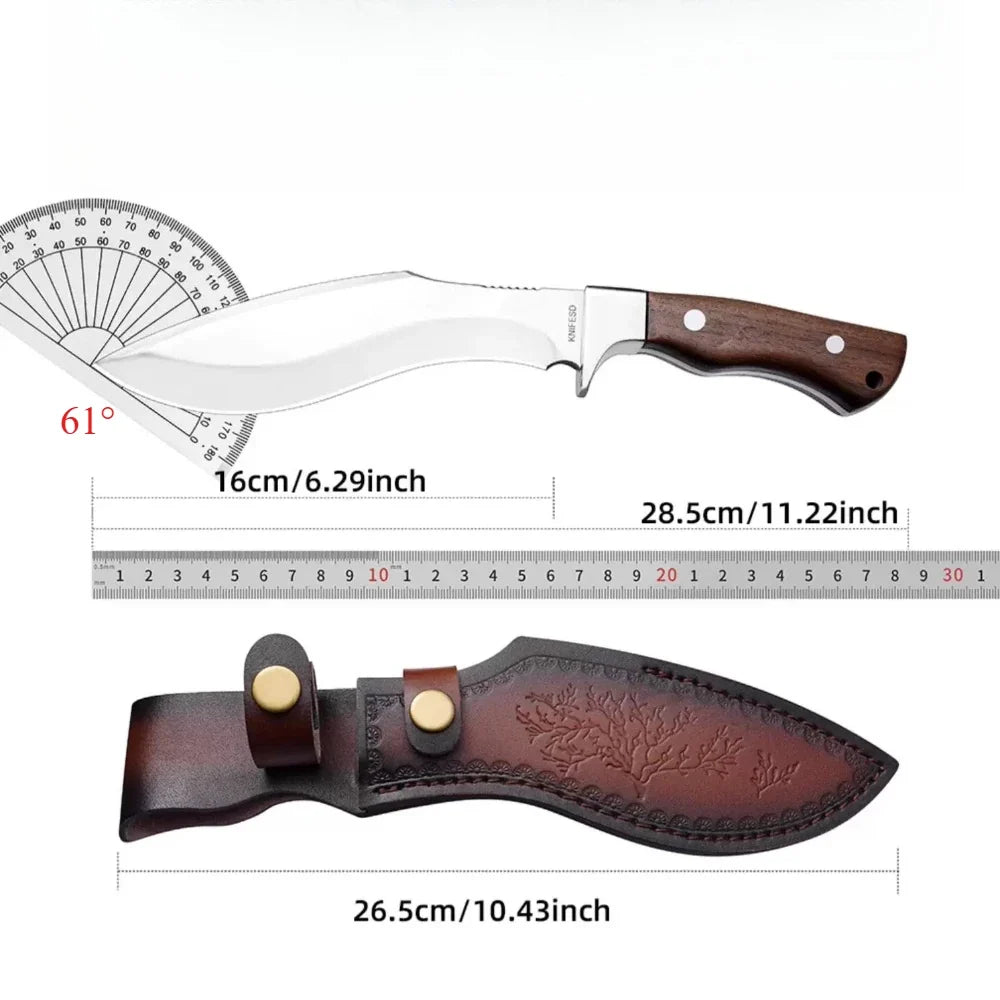 PLYS Bone Chopper Boning Knife – Stainless Steel Wood Handle