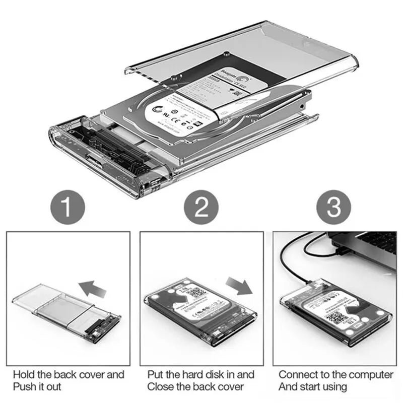 Harddisk Boxs USB 3 0 SATA III Hard Disk Case HDD SSD Shell External