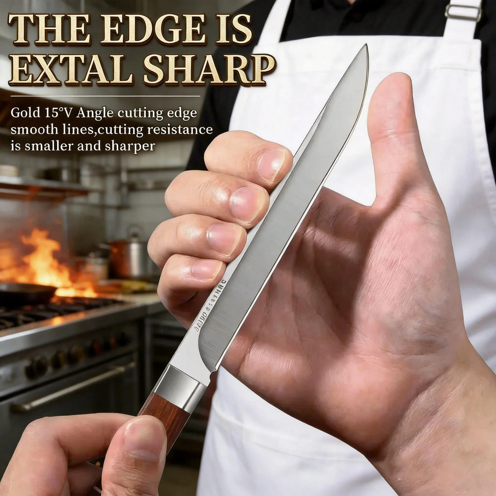 M390 Damascus Steel Knife Set – 62HRC Ultra-Sharp Blades