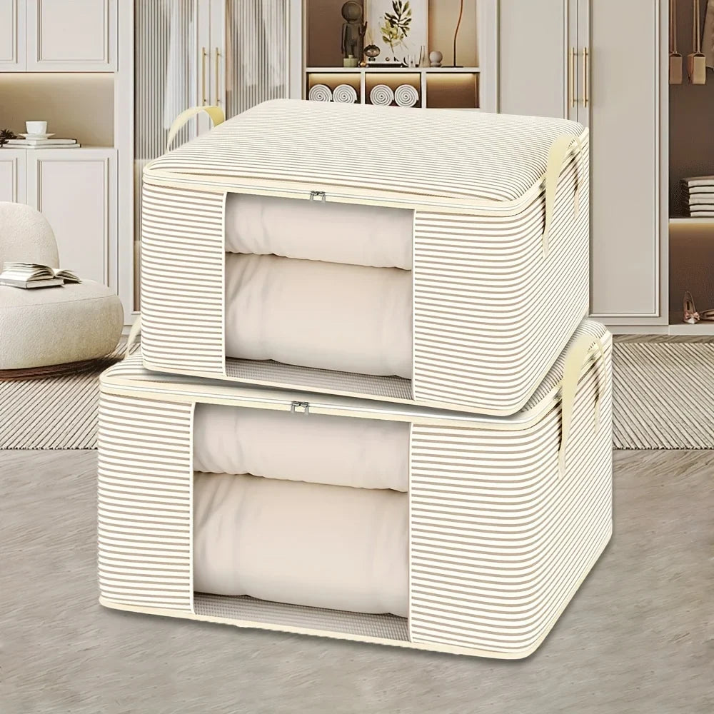 Large Capacity Foldable Storage Bag Thickened Dustproof Zipper