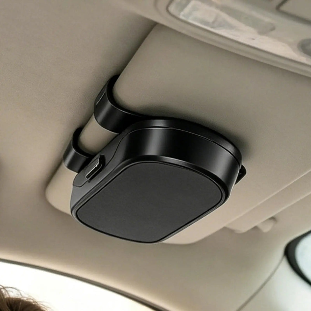 Car Sun Visor Sunglasses Holder & Eyeglass Case Organizer