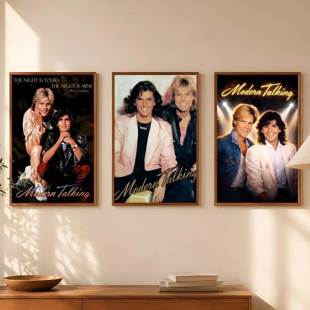 Modern Talking Band HD PVC Wall Poster – Self-Stick Decor