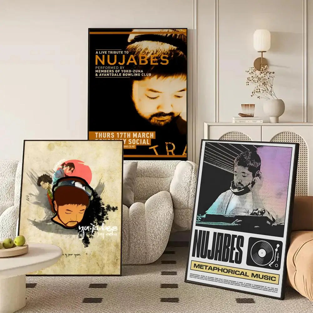 Nujabes Album Canvas Wall Art – Vintage Abstract Poster Print