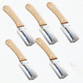 Stainless Steel Peeler Set with Wooden Handle – 1 to 10 Pc