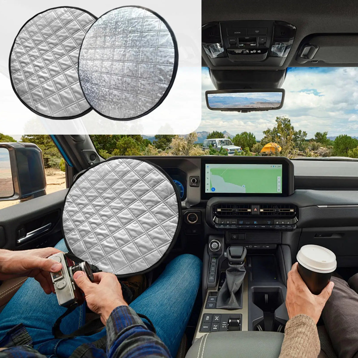 Car Steering Wheel Sun Shade Cover – UV & Heat Shield