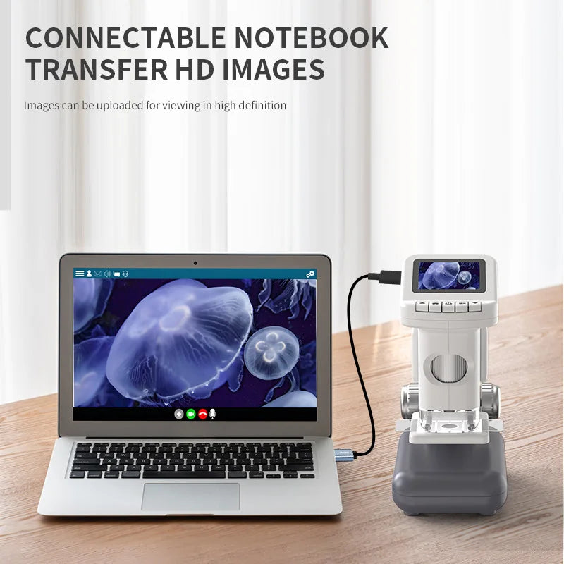 Children's Handheld Microscope – Large Screen, 500X for Kids