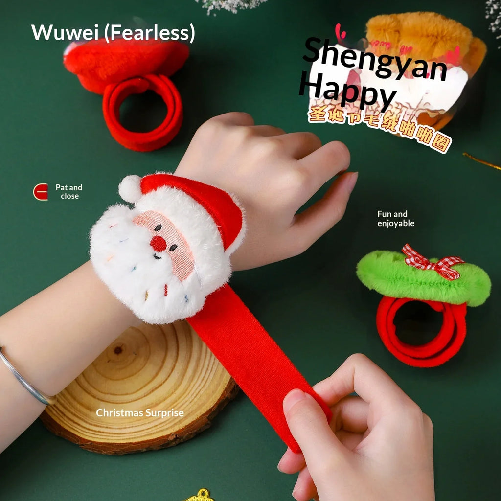Christmas Decorations Plush Santa Claus Papa Ring Cartoon Cute