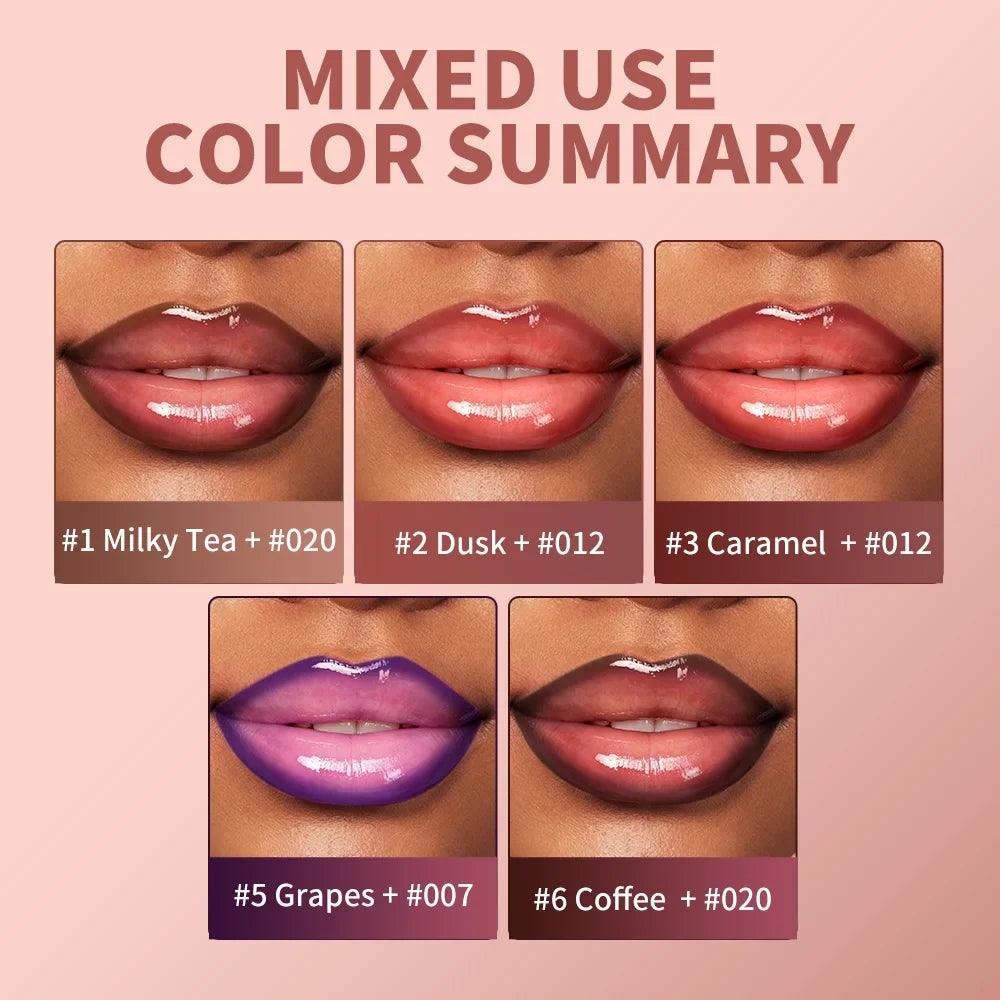 Lakerain Lip Liner & Gloss Combo Set – Long-Lasting Moisturizing