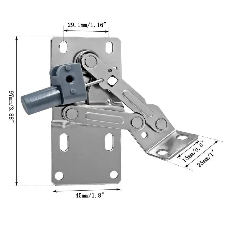 Self-closing 45 Degree Pivot Hinge Kitchen Cabinet Tip-out Trays