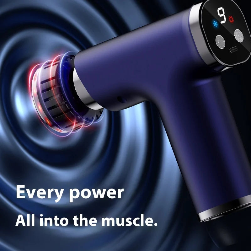 Electric Massage Gun with Heat & Cold | 9-Speed Handheld Massager