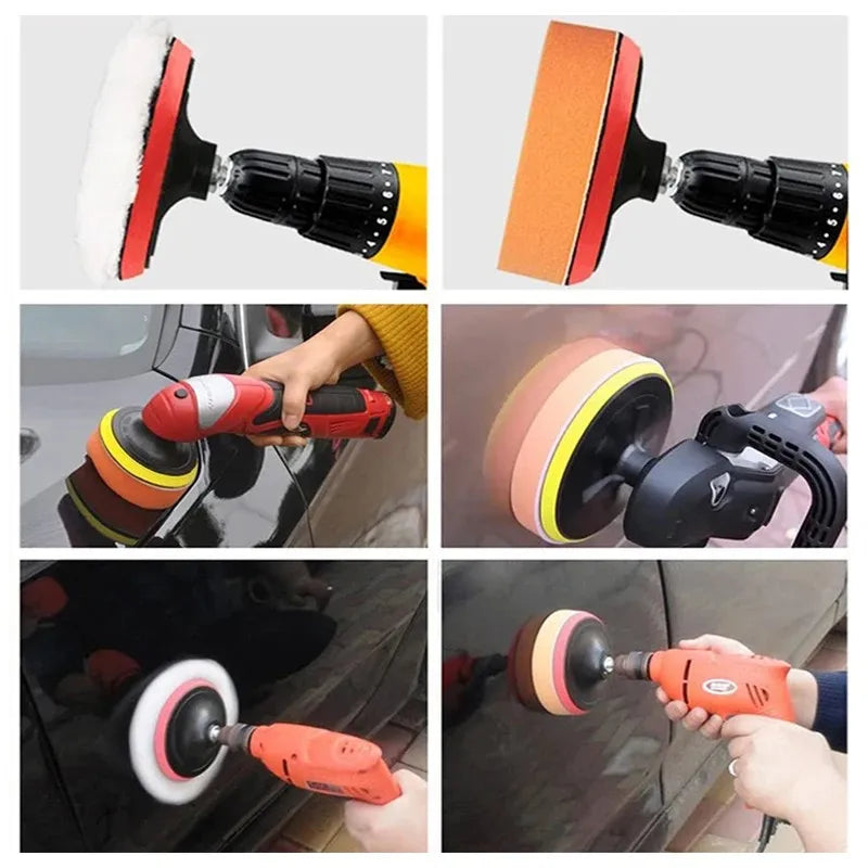 3-Inch Automotive Foam Polishing Pad Cover Drill Buffer Waxing Glazing