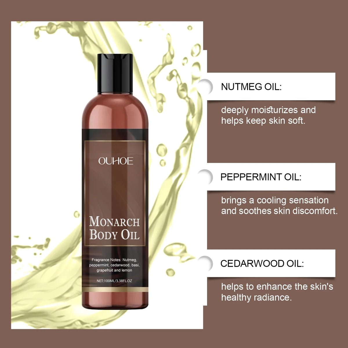 Ouhoe Body Moisturizing Cream & Oil – Smooth Nourished Skin