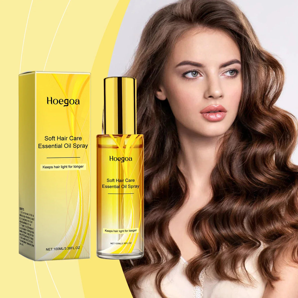 HOEGOA Calendula Hair Oil Spray – Shine, Smooth & Nourish