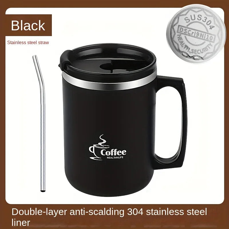 Premium 304 Stainless Steel Tumbler Straw Leak-proof&portable Coffee