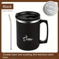 Premium 304 Stainless Steel Tumbler Straw Leak-proof&portable Coffee