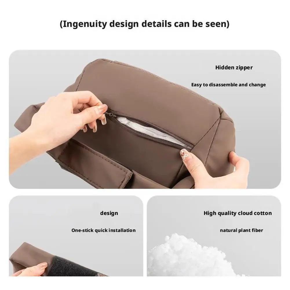 Memory Foam Car Neck Pillow – Ergonomic Headrest Cushion