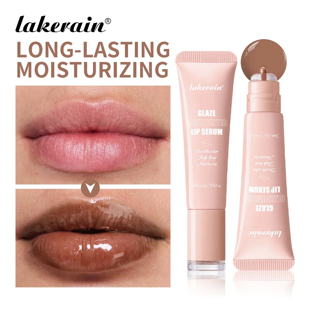 Lakerain Tinted Lip Serum Gloss – Glossy, Plump & Moisturizing