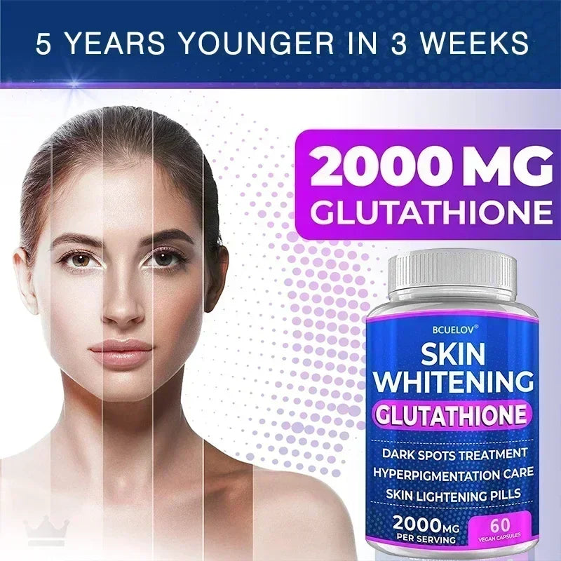 Glutathione 2000mg Capsules – Antioxidant & Skin Nutrition