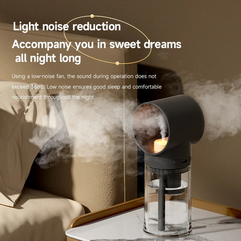 Mini Portable Humidifier with Night Light & Aromatherapy