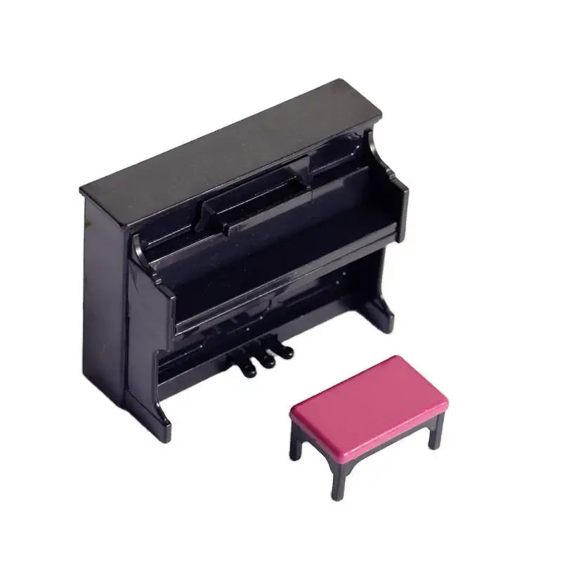 Miniature Piano 1 12 Dollhouse Mini Musical Stool Score Instrument