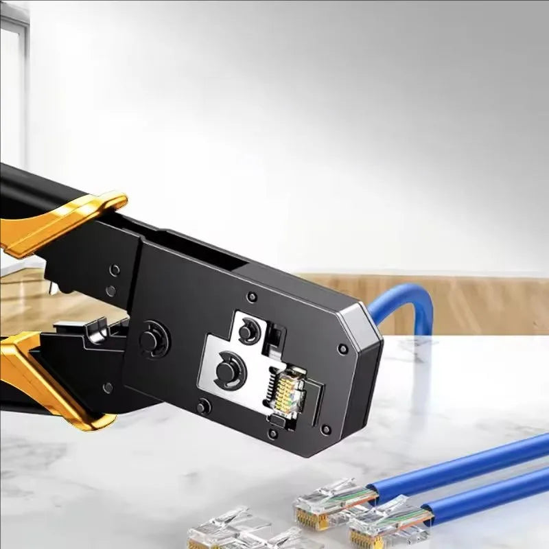 RJ45 Crimping Tool – LAN Cable Crimper Cutter Stripper RJ11 RJ12