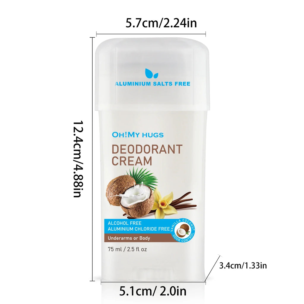 YURHERSU Coconut Deodorant Cream – Fresh, Unisex, CPNP