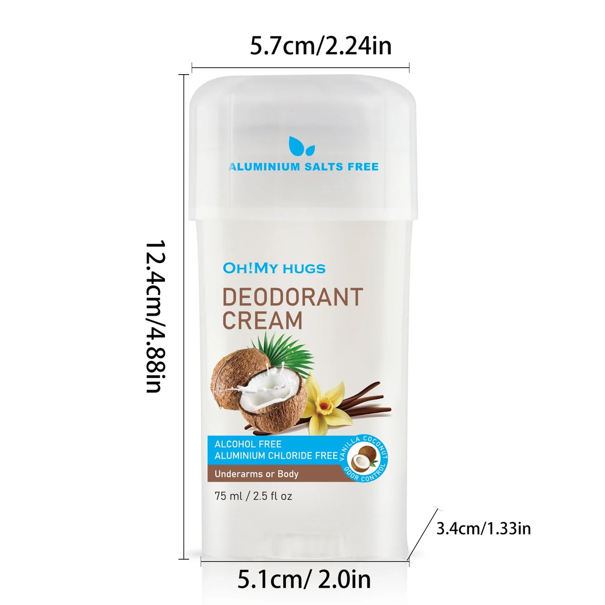 YURHERSU Coconut Deodorant Cream – Fresh, Unisex, CPNP