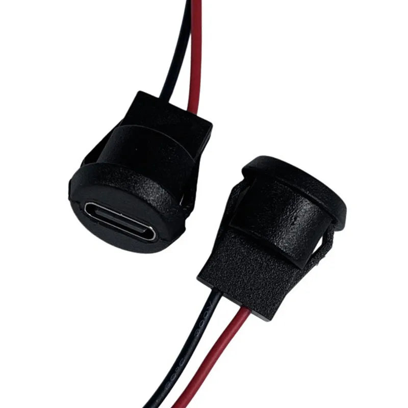 Waterproof USB-C Charging Socket – 2-Pin Fast Charge Port Jack
