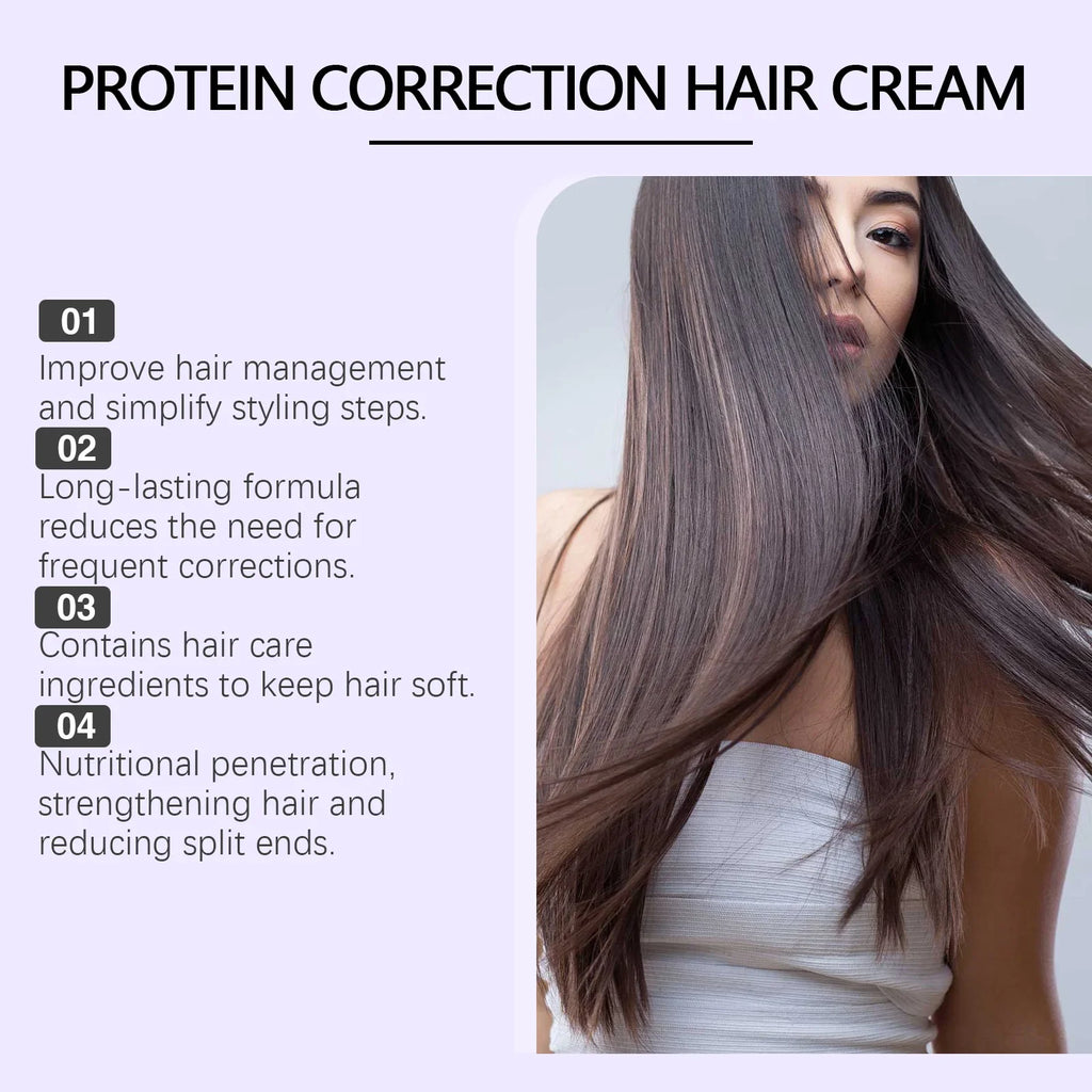 Protein Hair Straightening Cream – Frizz Control & Moisture
