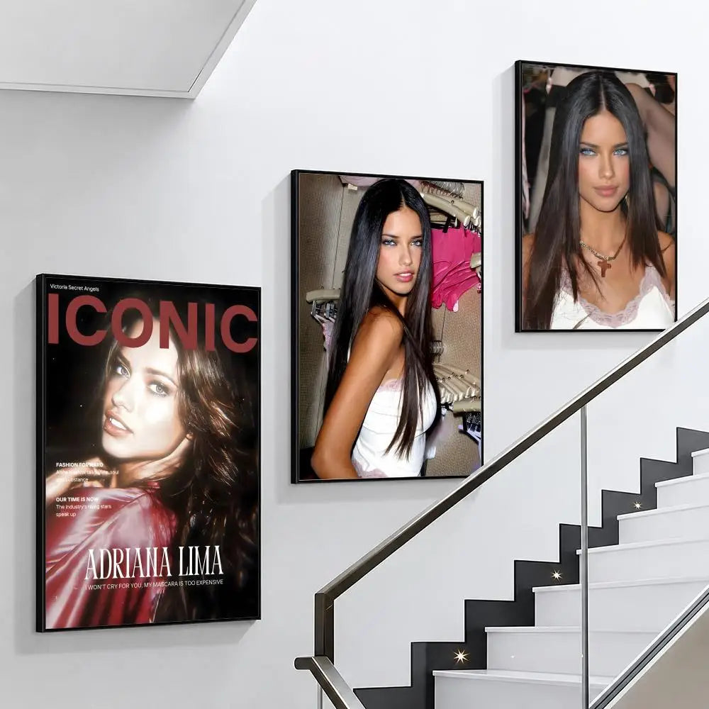 Adriana Lima HD Fashion Model Wall Poster | Modern Home Décor