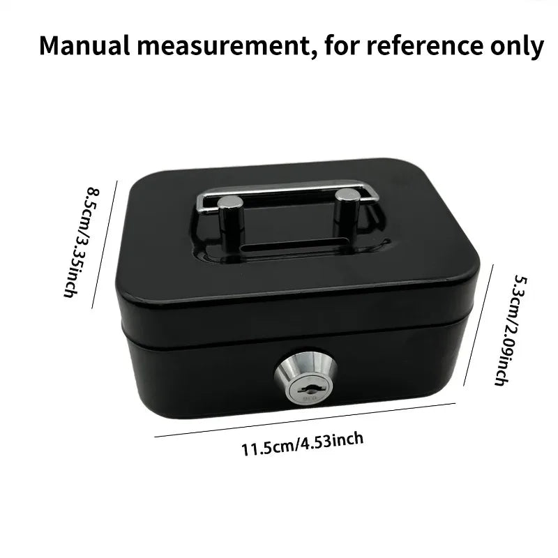 Lockable Piggy Bank Coin Box with Key – Portable Storage