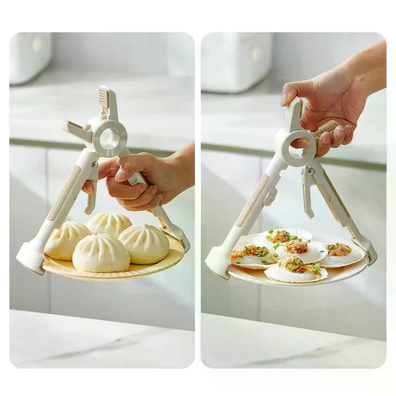 2-in-1 Silicone Hot Plate Gripper & Anti-Scald Bowl Holder