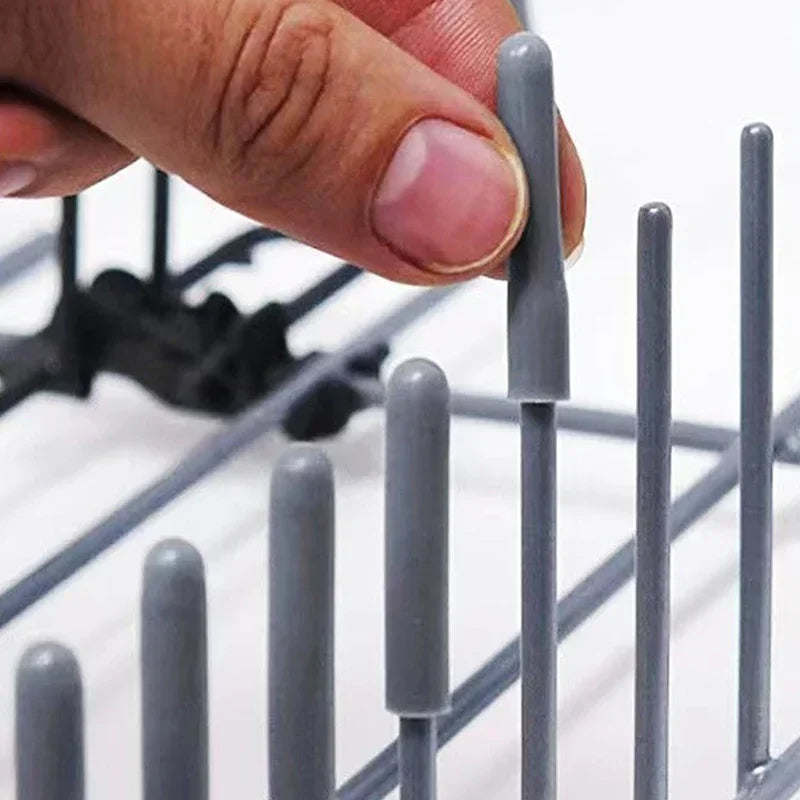 50-Pack Dishwasher Rack Tine Caps – Flexible PVC End Tips