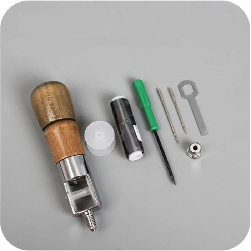 Waxed Leather Thread Sewing Kit – DIY Leather Craft Awl Set