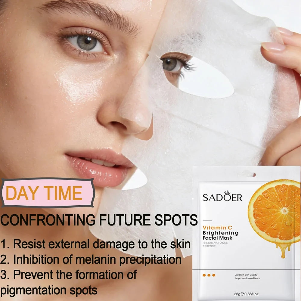 SADOER Vitamin C Brightening Face Mask – Pore & Glow Boost
