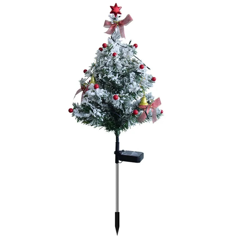 Led Solar Waterproof Christmas Tree Lawn Light Outdoor Snowflake