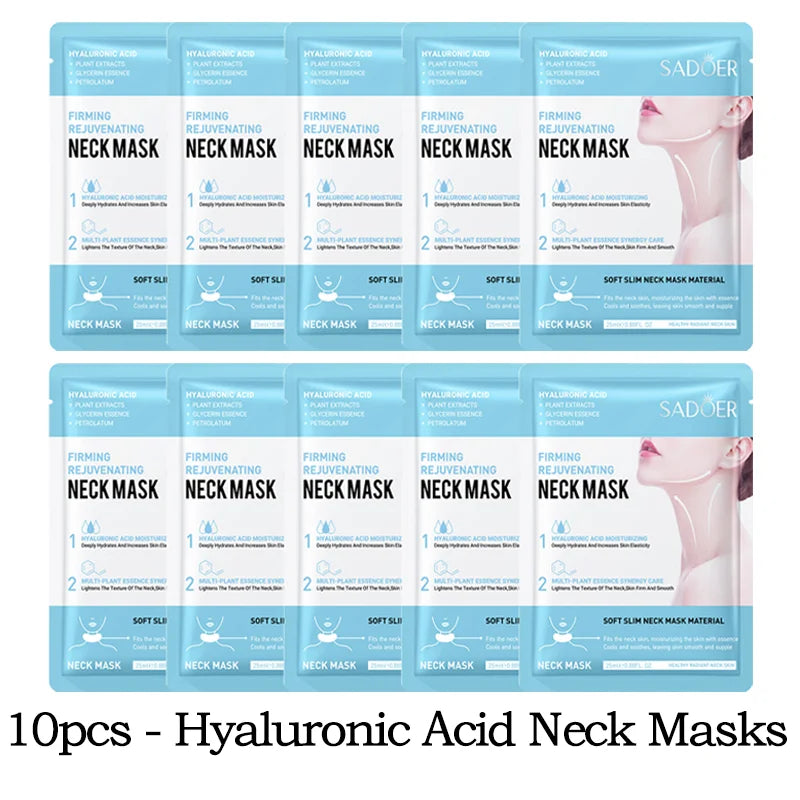 SADOER Hyaluronic Acid Collagen Neck Mask – Firming & Bright