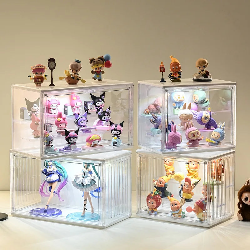 LED Illuminated Acrylic Display Box for Collectible Figures