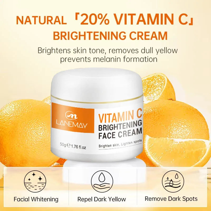 Vitamin C Brightening Face Cream | Dark Spots, Firming & Glow